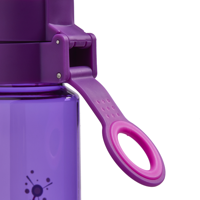 Purple Flip and Clip Water Bottle