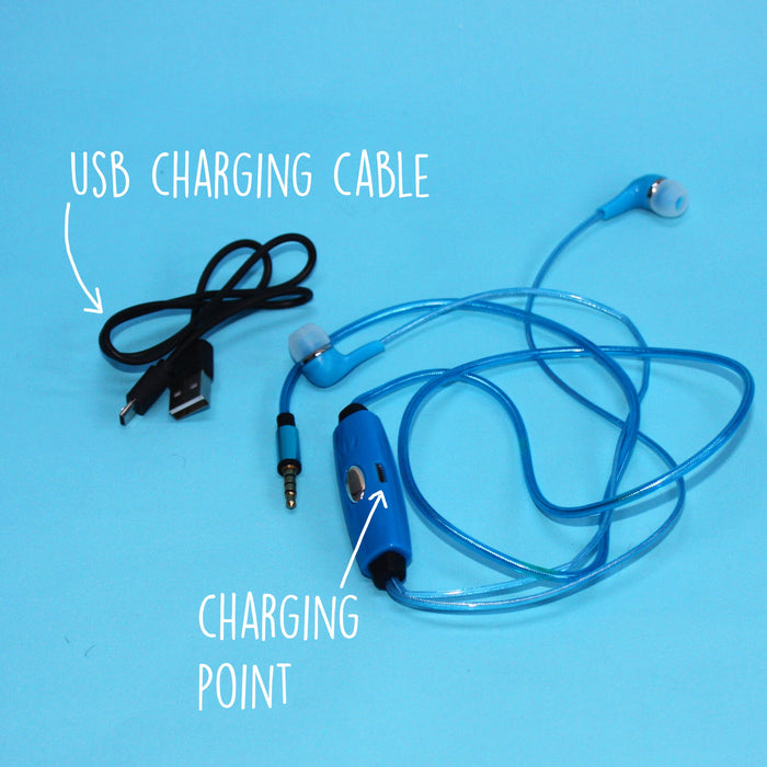 Glofones Light Up Earphones — Tinc