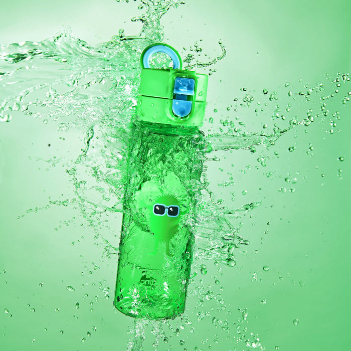 Green Flip and Clip Water Bottle