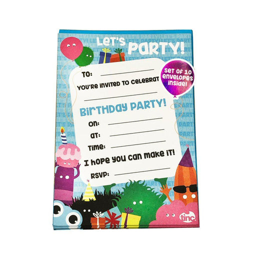 Party Invites (Pack of 10) - Tinc