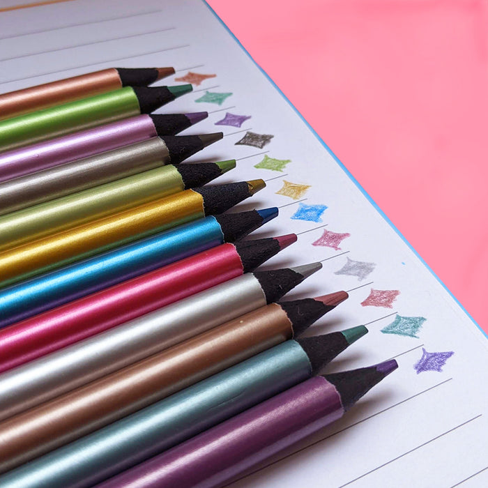 Super Shiny Metallic Colouring Pencils
