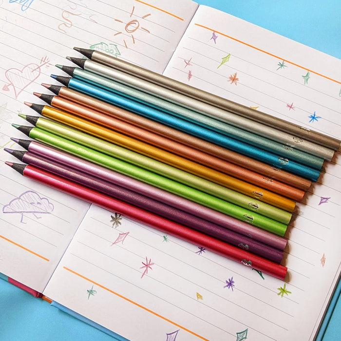 Super Shiny Metallic Colouring Pencils