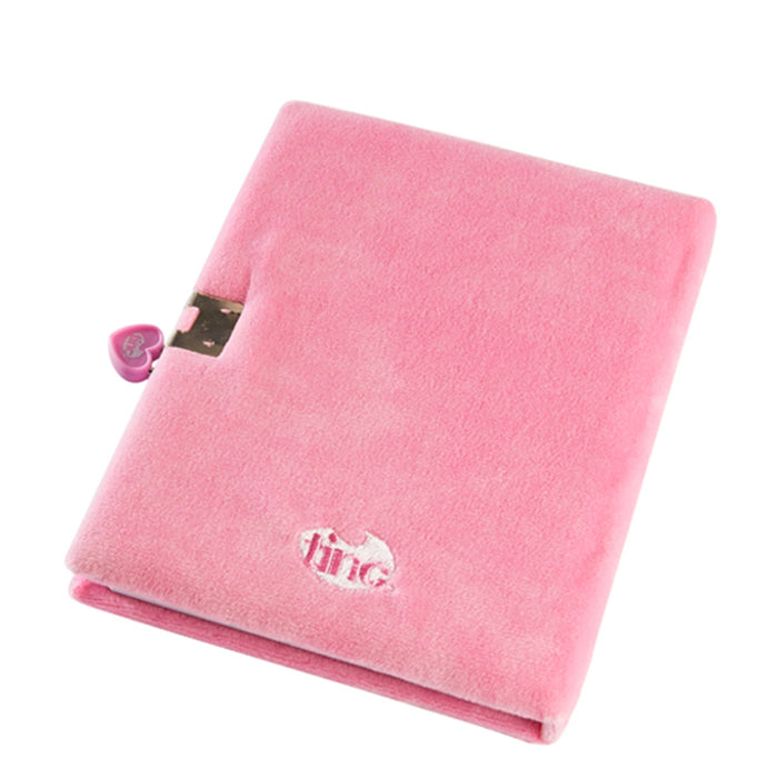 A5 Pink Snuggly Lockable Journal