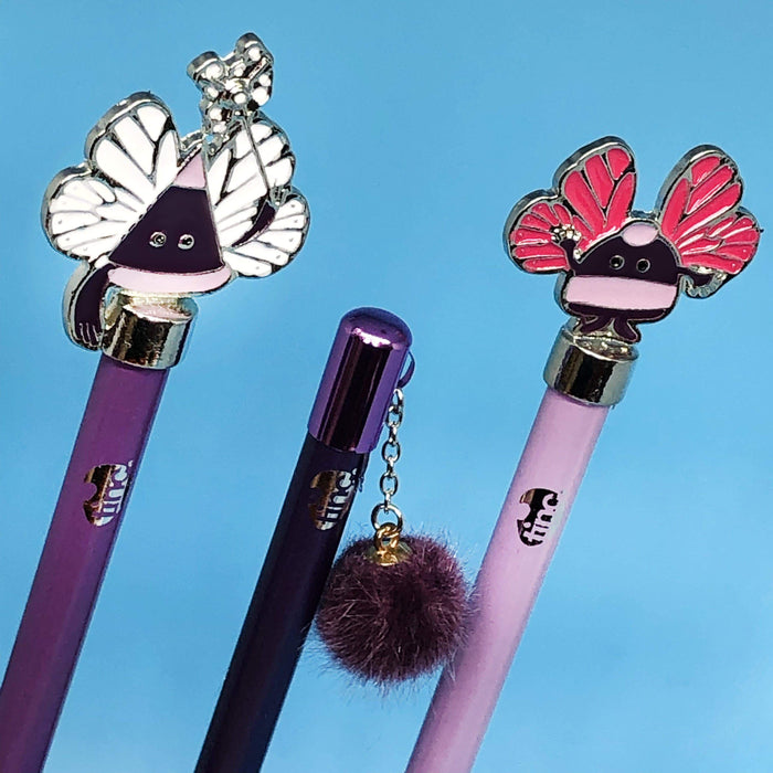 3 Topper Pencils - Purple - Tinc